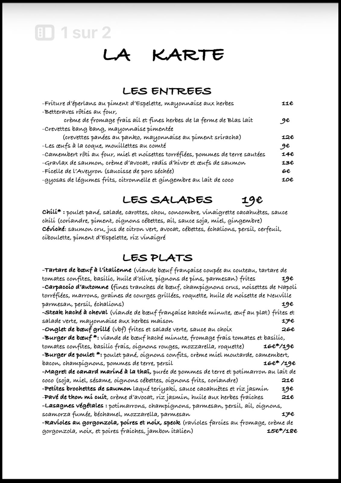 Carte complète