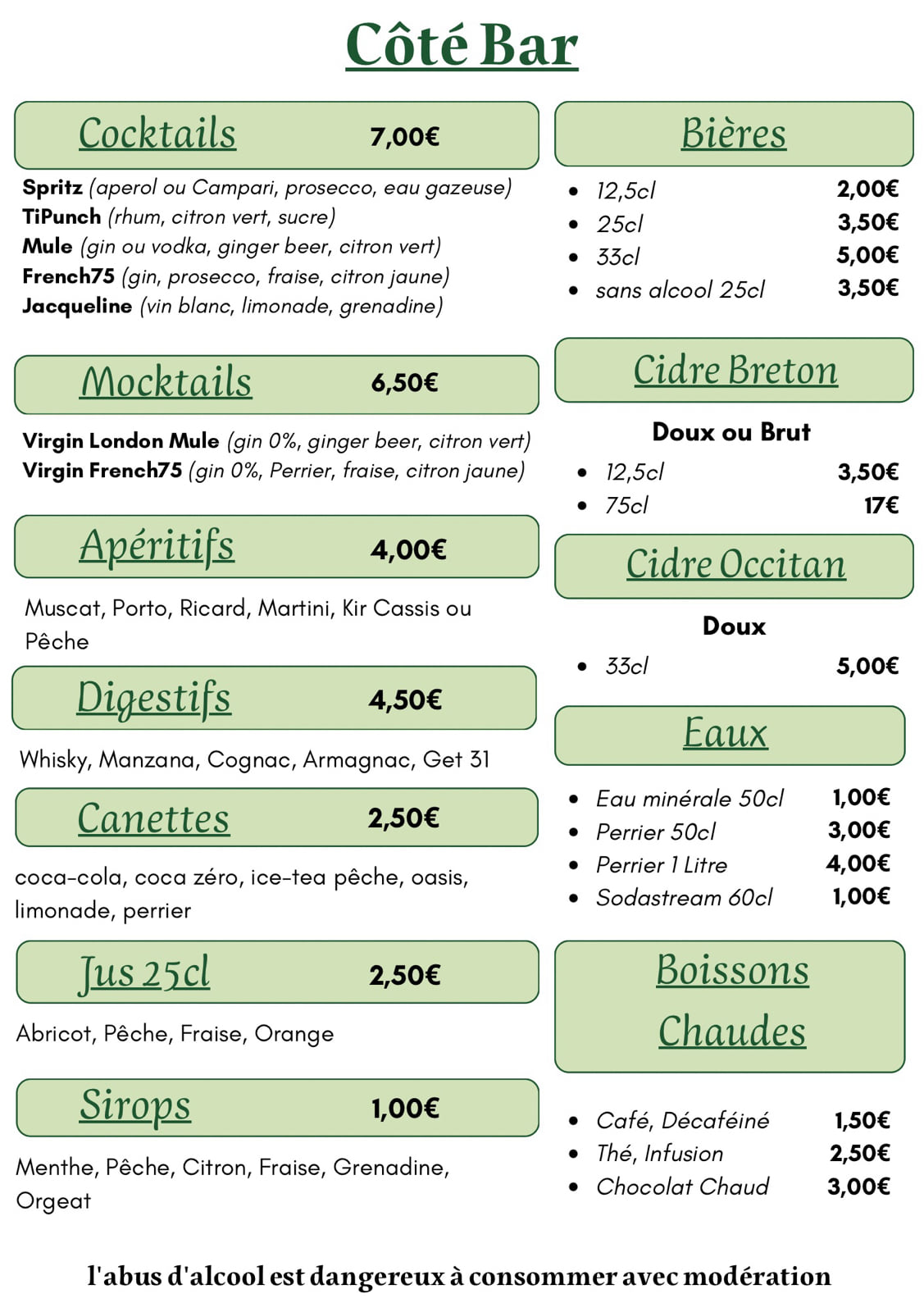 Carte complète