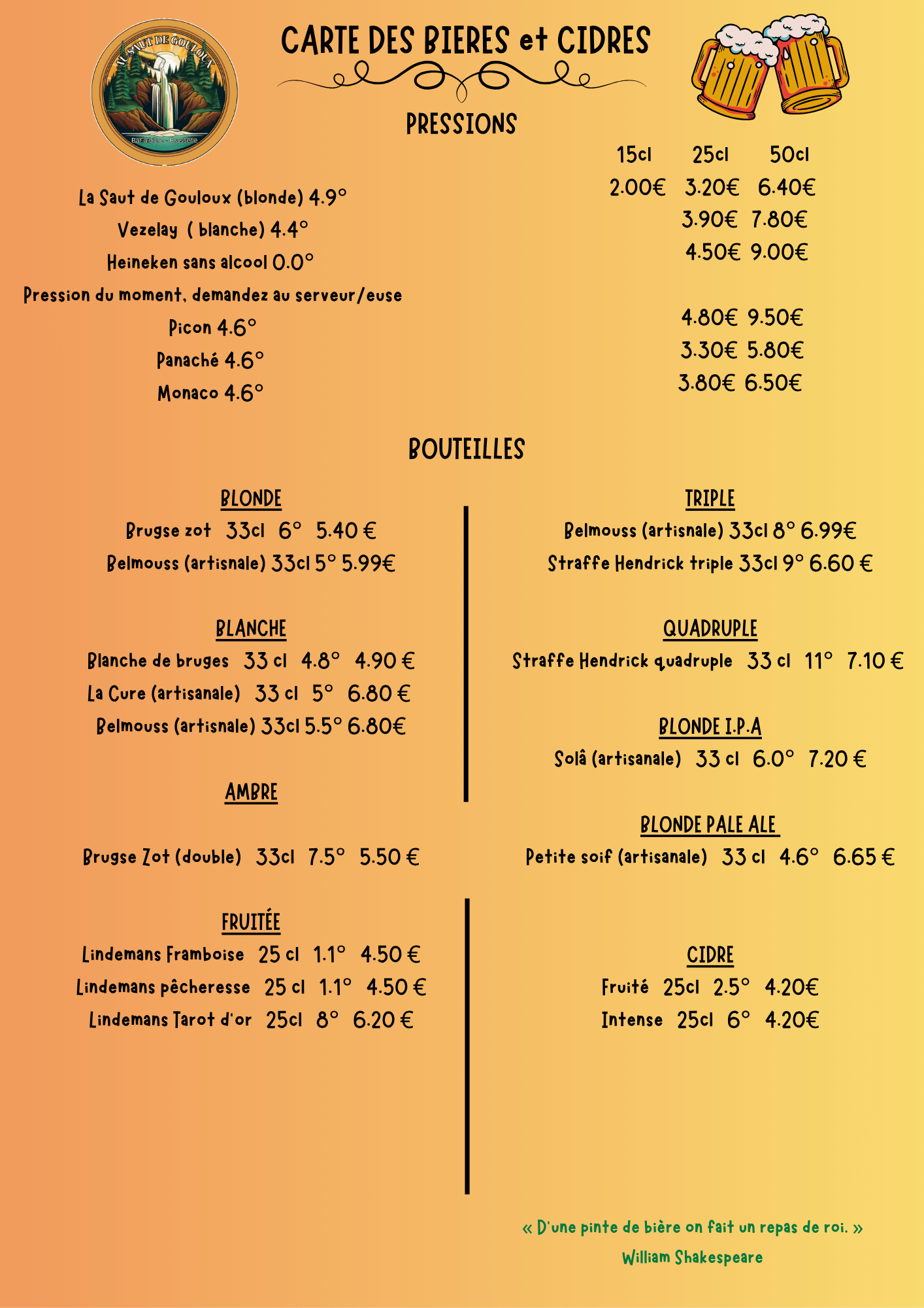 Carte complète
