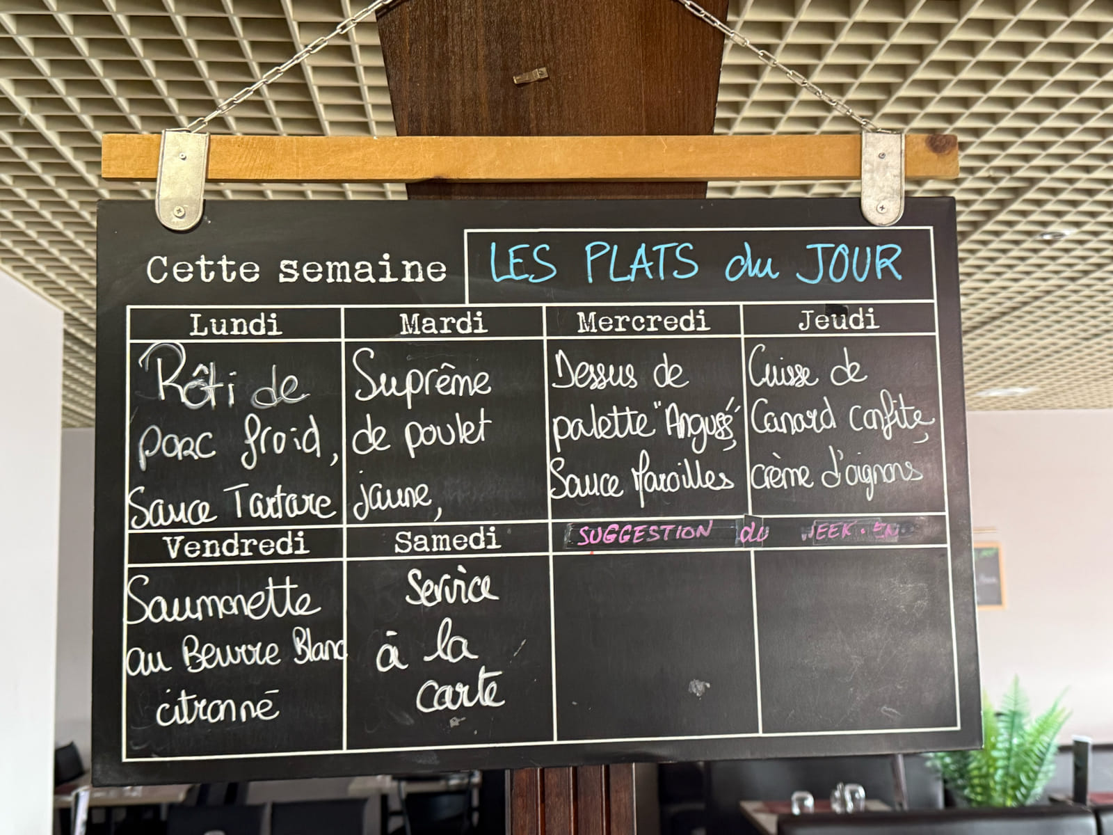 Suggestion du moment