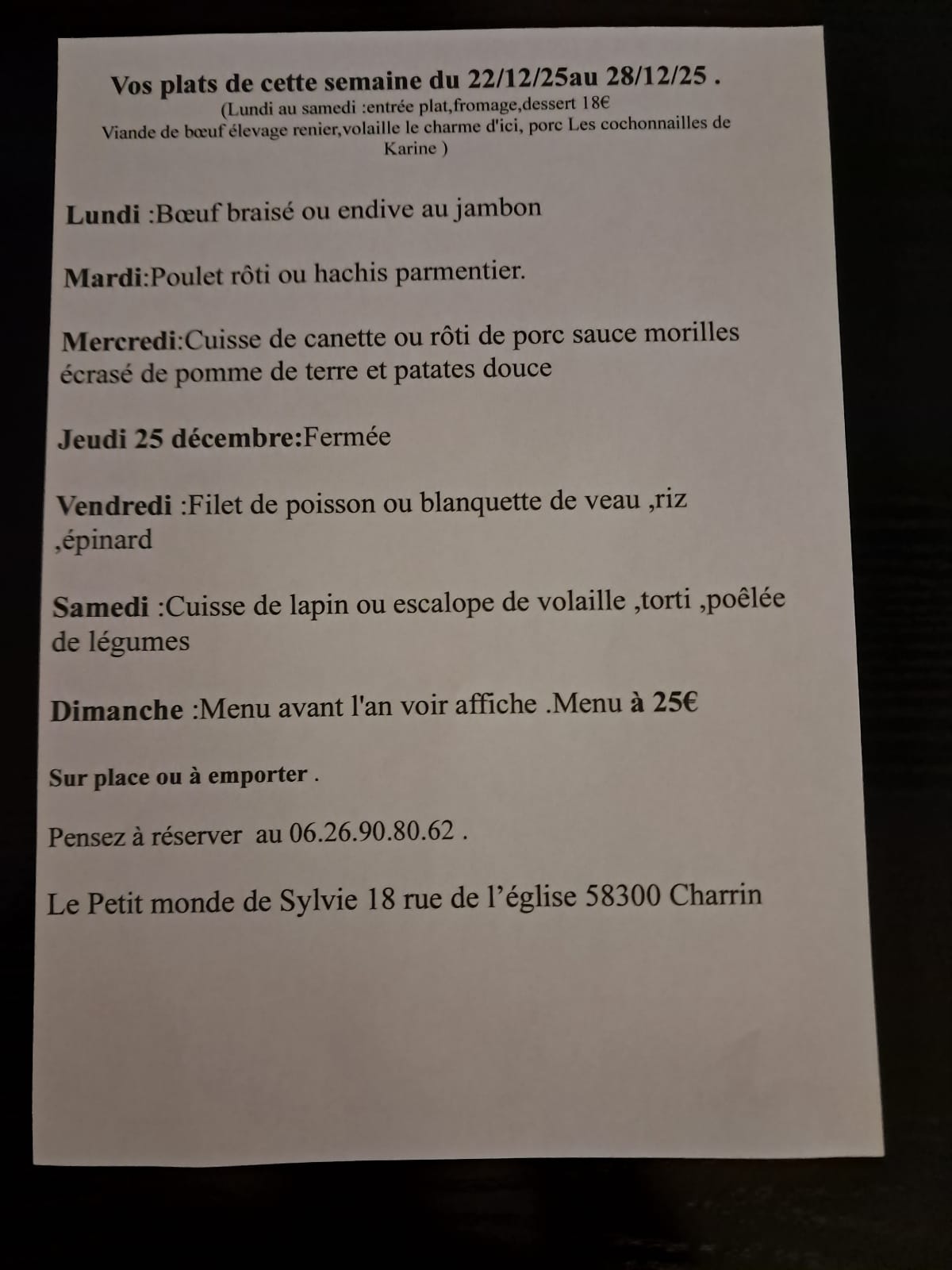 Suggestion du moment