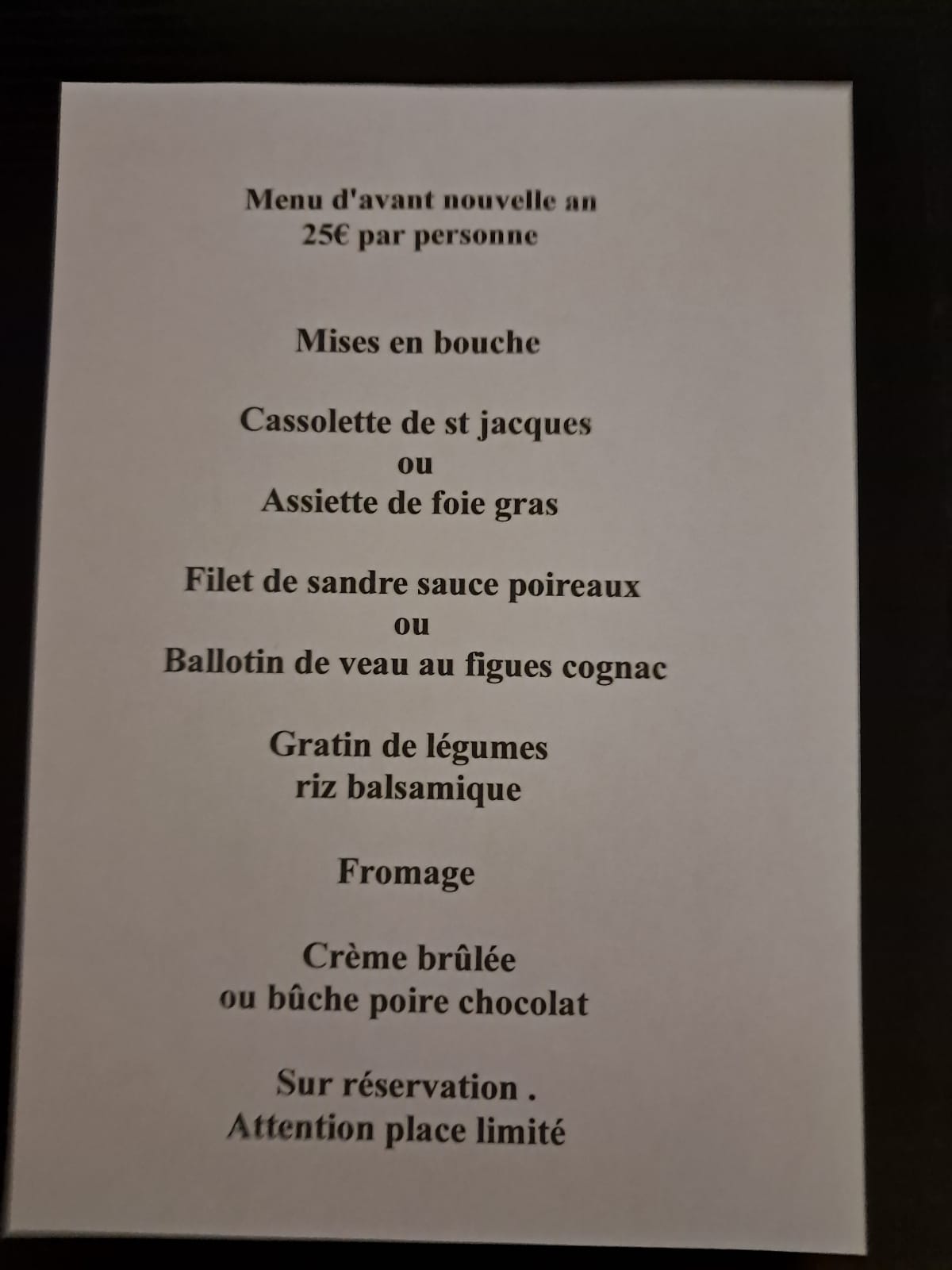 Suggestion du moment