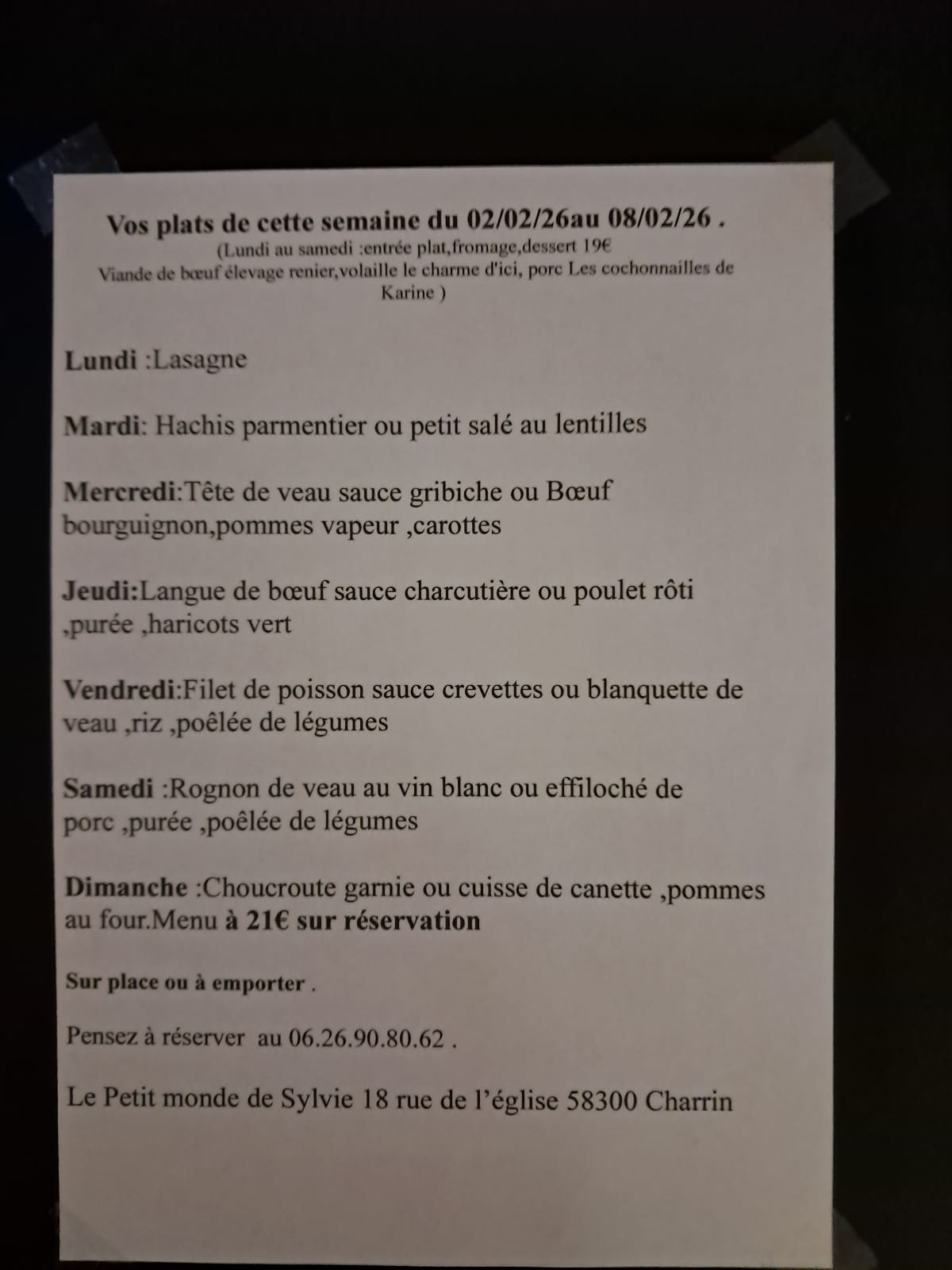 Suggestion du moment