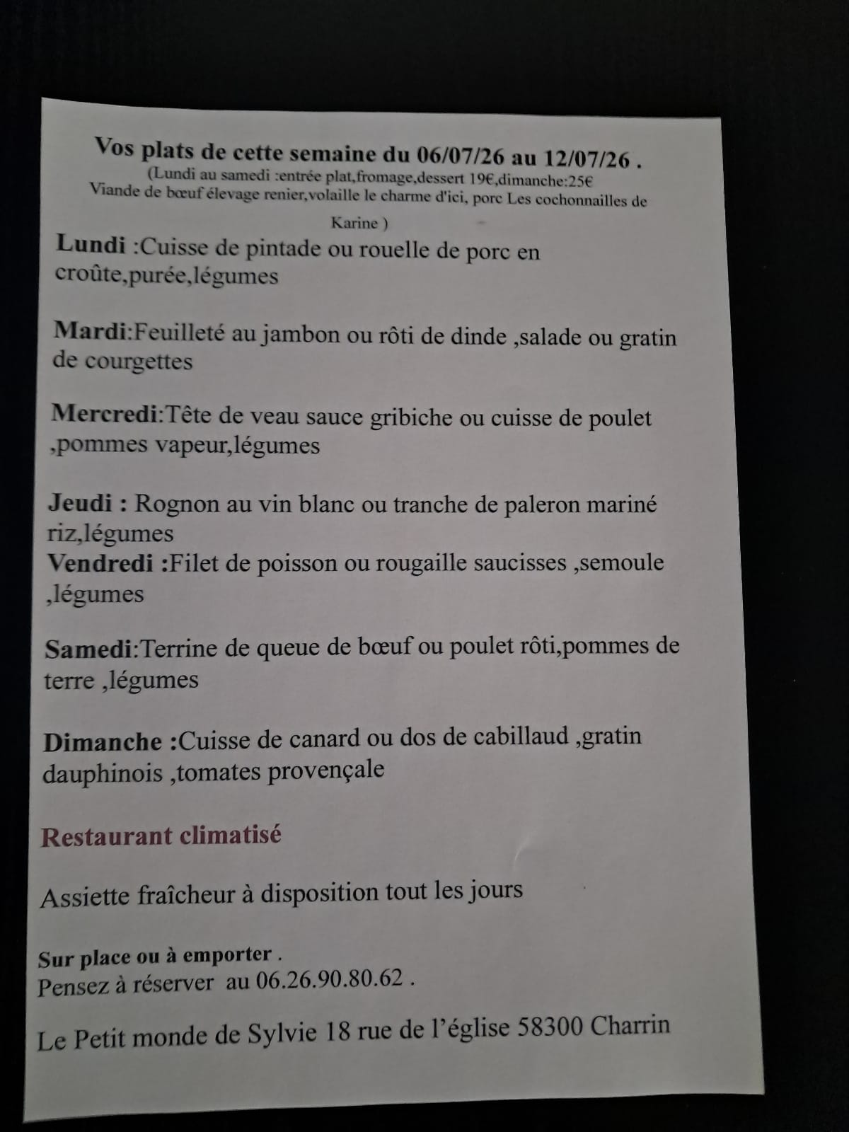 Suggestion du moment