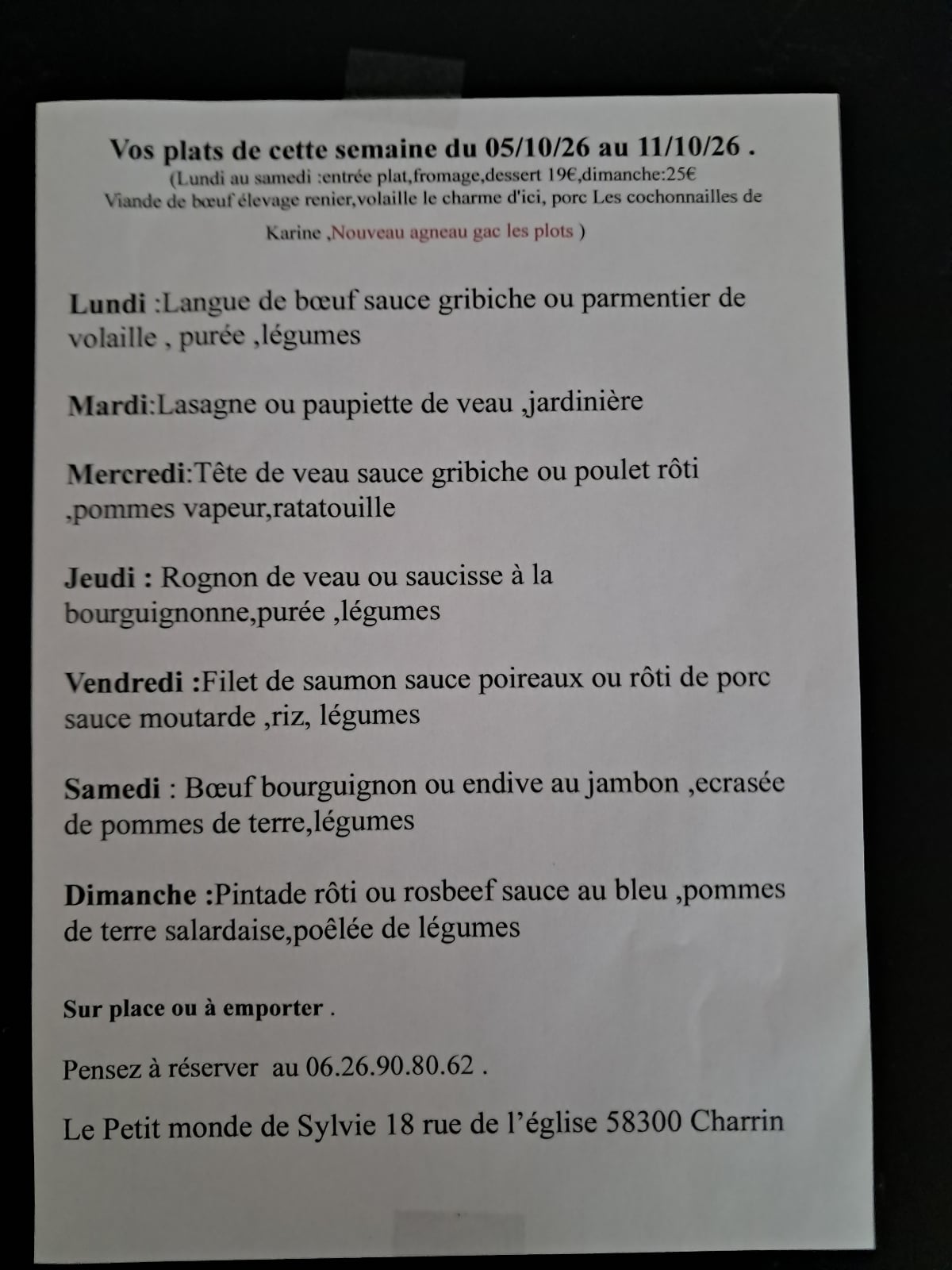 Suggestion du moment